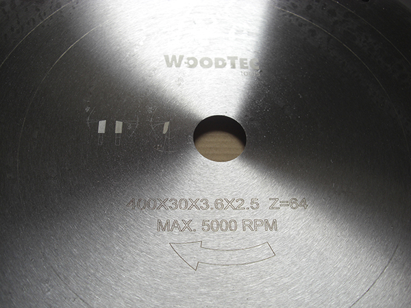 Пила дисковая Ø400 х 30 х 3,6/2,5 Z64 WZ WoodTec