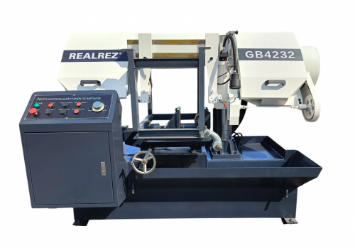 Станок ленточнопильный полуавтоматический REALREZ GB4232