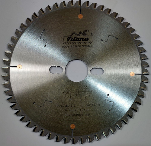 Пила дисковая TCT "Pilana" 190x2.8/2.2x30 z56 87-11 TFZ N