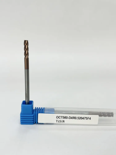 Концевая фреза, OCT560 D4xR0.5x20xd4xL75 (мм) Z=4, покрытие TiSiN, ТМ Oilcool Tool