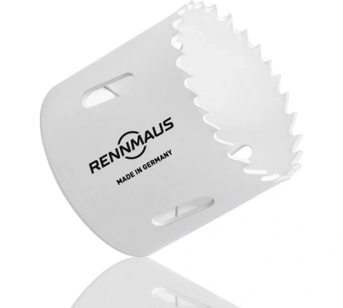 Коронка биметаллическая Rennmaus 98мм (крупный зуб) по дереву и металлу Bi metall HSS, арт.RMG098