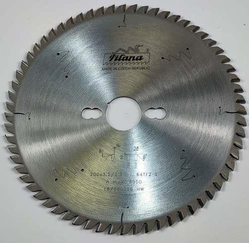 Пила дисковая TCT "Pilana" 200x3.2/2.2x30 z64 97-11 TFZ L