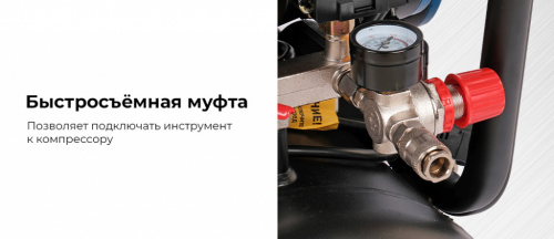 Компрессор безмасляный 220 В, ресивер 50 л, 500 л/мин