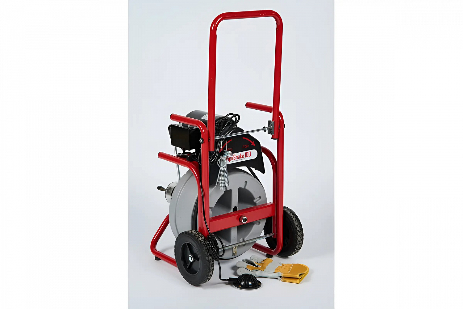 Прочистная машина PipeSnake до 100мм, с набором принадлежностей AG100X