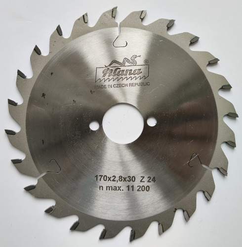 Пила дисковая TCT "Pilana" 170x2.8/1.6x30 z24 91 WZ