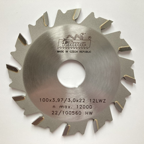 Пила дисковая TCT "Pilana" 100x3.97/3.0x22 z12 83 LWZ - для ламелей