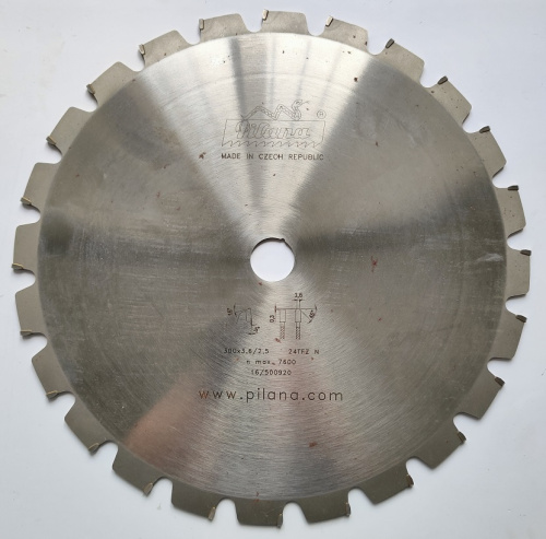 Пила дисковая TCT "Pilana" 300x3.6/2.5x30 z24 87-11 TFZ N