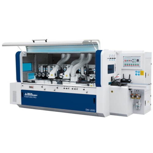 Четырехсторонний станок DELTAMACHINERY FOUR SIDE PRO DW-L521D.  (Пять шпинделей, ширина обработки 210 мм)