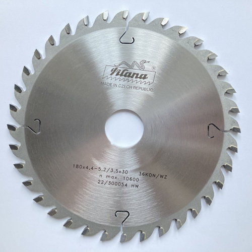Пила дисковая TCT "Pilana" 180x4.4-5.2/3.5x30 z36 93 KON/WZ