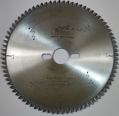Пила дисковая TCT "Pilana" 216x2.8/1.8x30 z80 81 WZ N