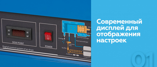 Осушитель воздуха до 16 бар, 1200 л/мин, 220 В NCD10