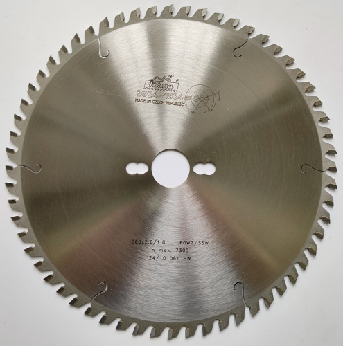 Пила дисковая TCT "Pilana" 260x2.6/1.8x30 z60 81 WZ SSW
