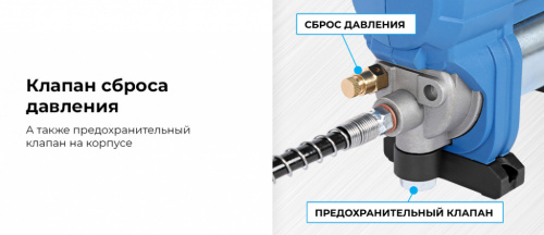 Шприц аккумуляторный для густой смазки, 420 мл NE774K